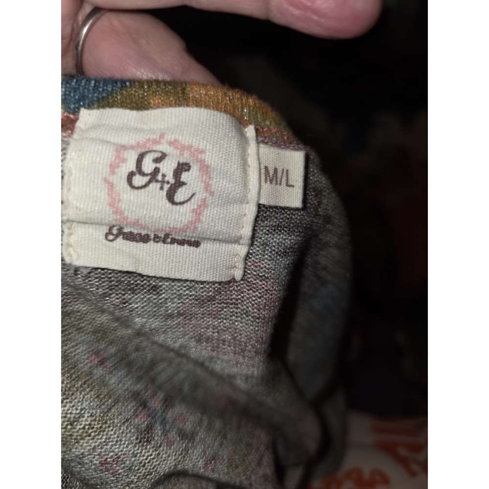 Grace‎ & Emma Adult Womens size M/L Multicolor B aztec Design Kimono